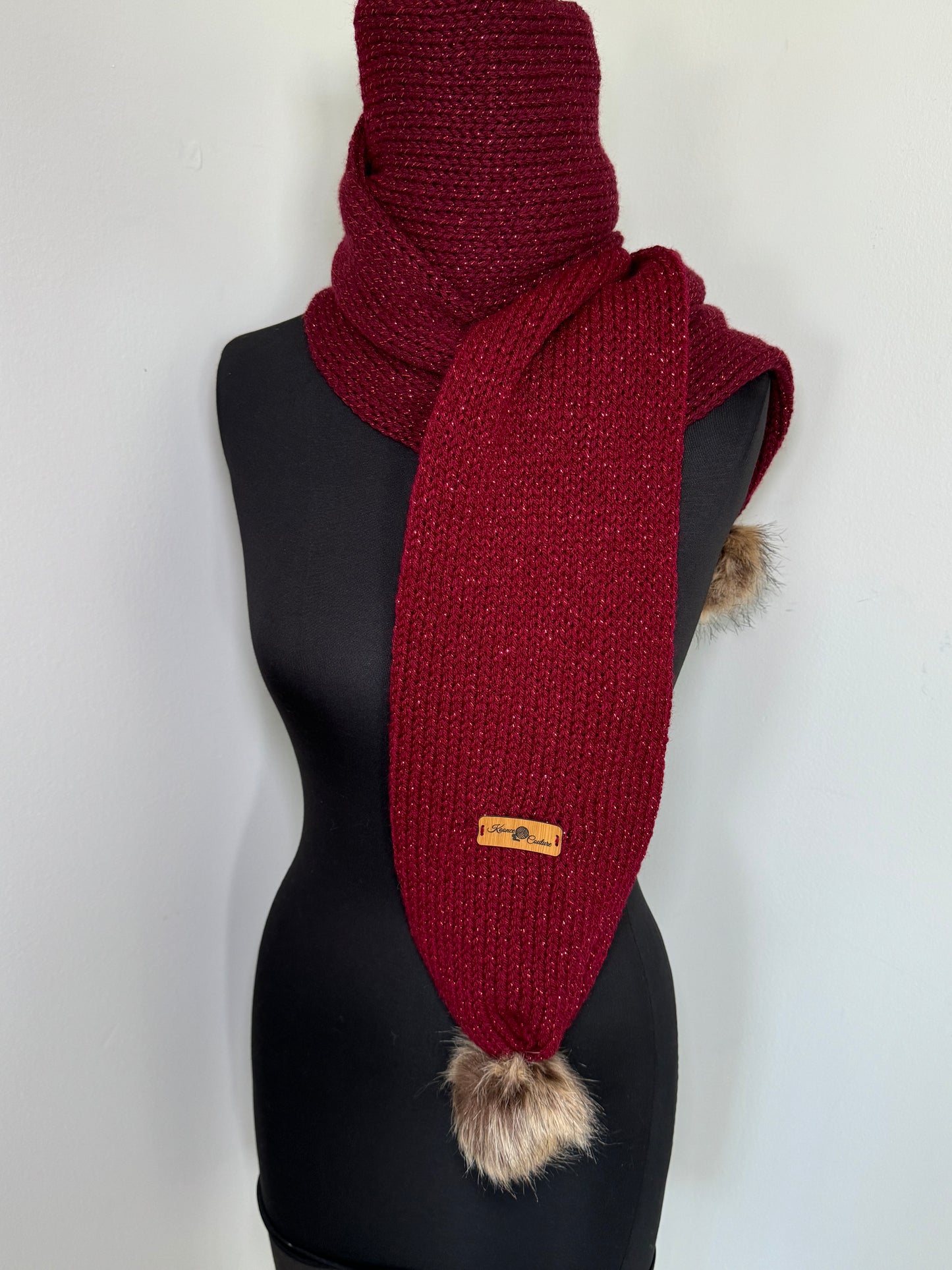 Knitted Cinched Scarf