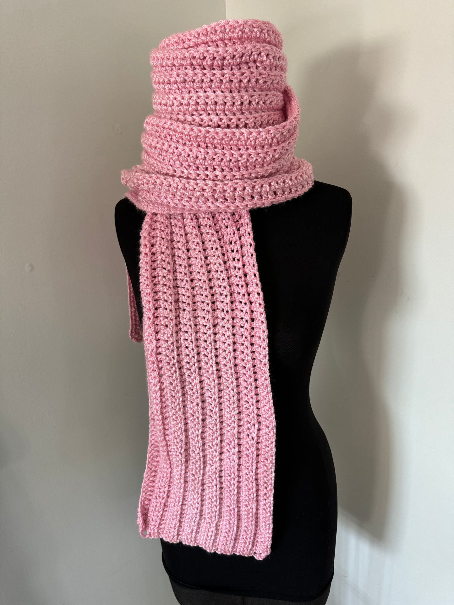 Extra long ribbed stitch Scarf