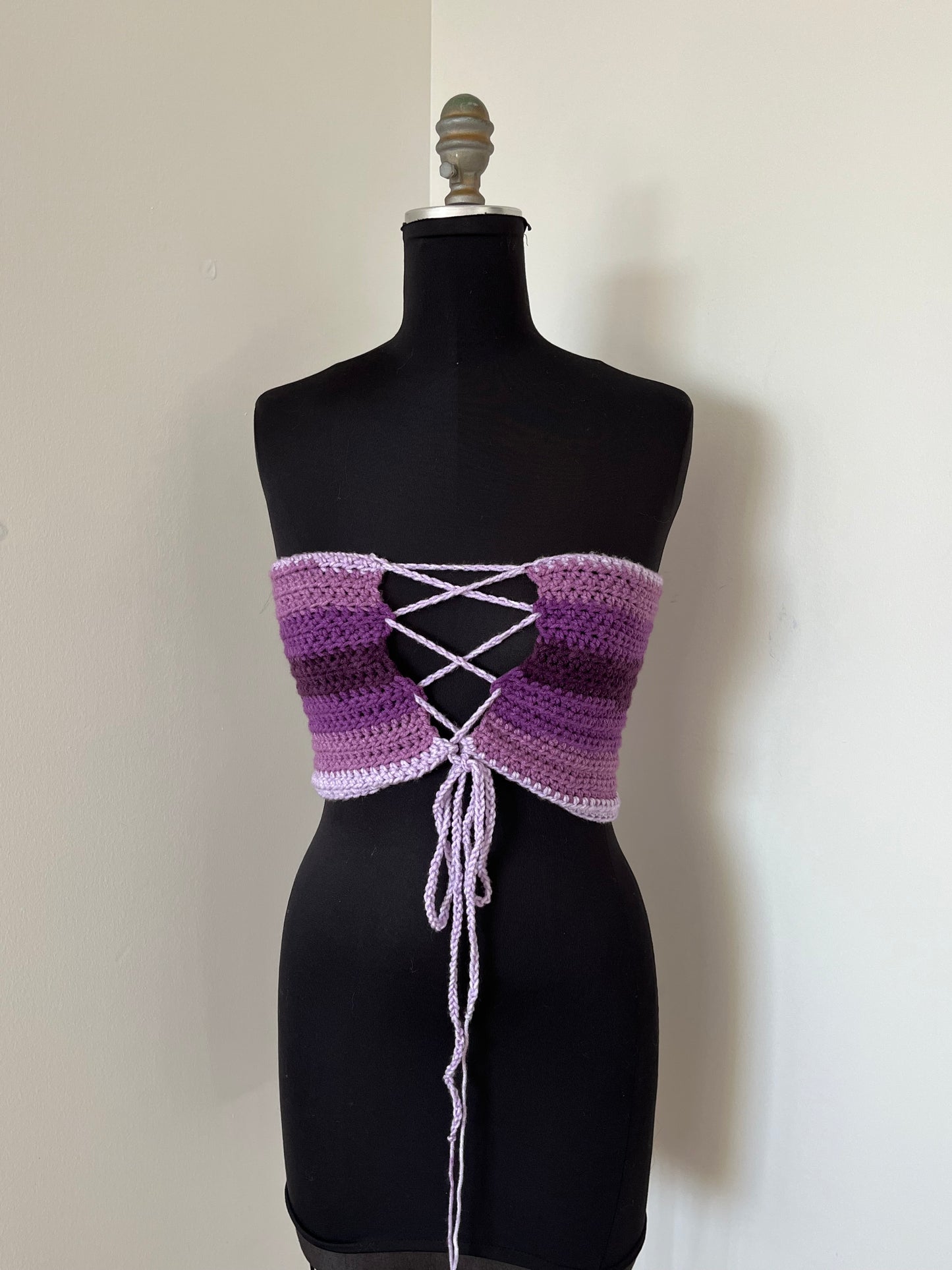 Crochet Versatile Lace Up Top