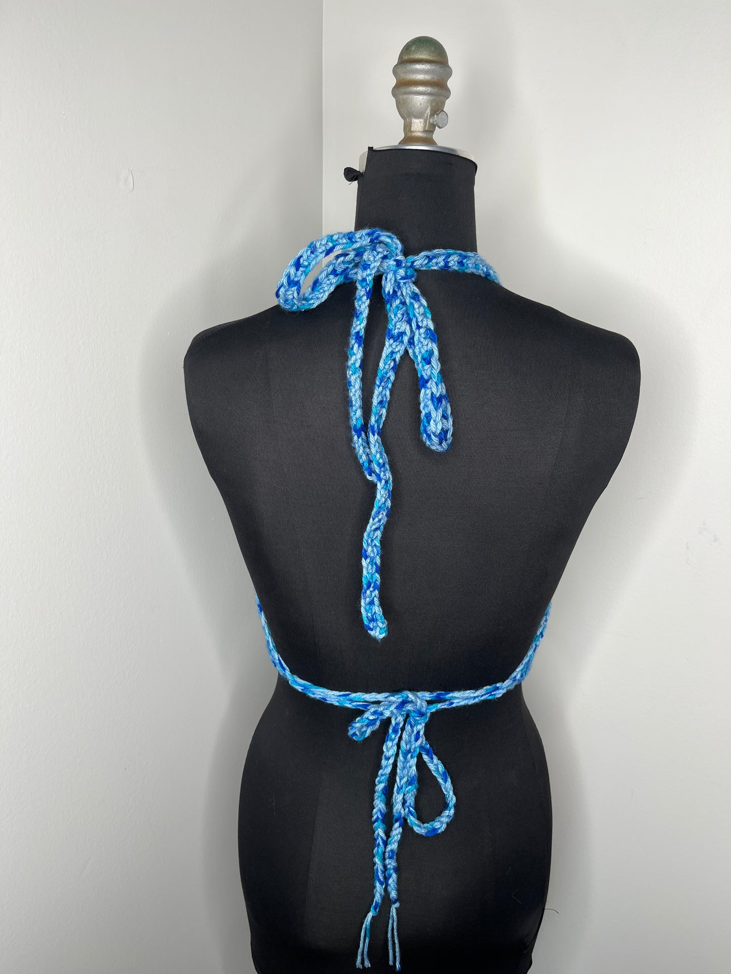 Crochet Bralette Backless Top