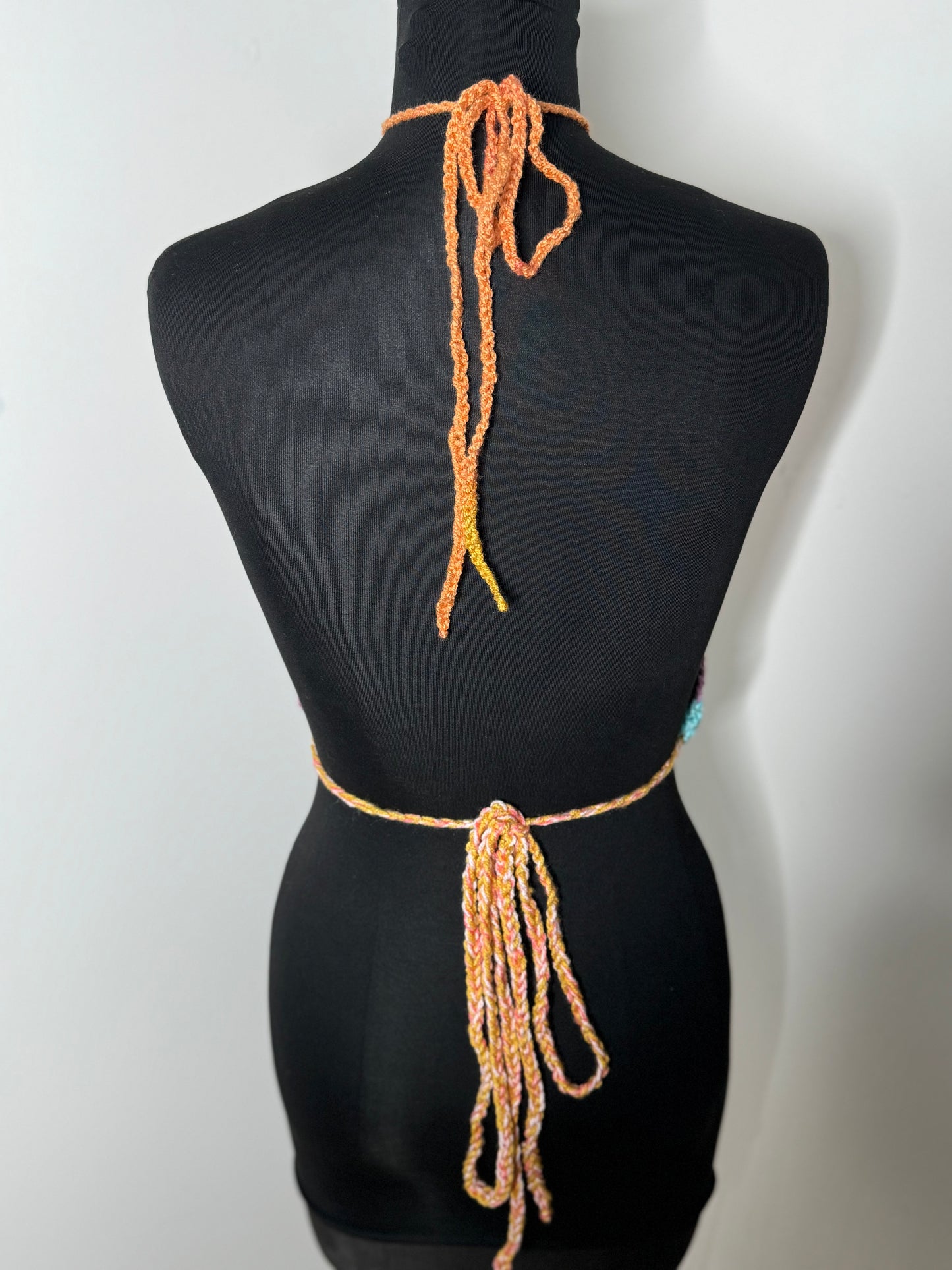 Berry Twist Scrunched Halter Top